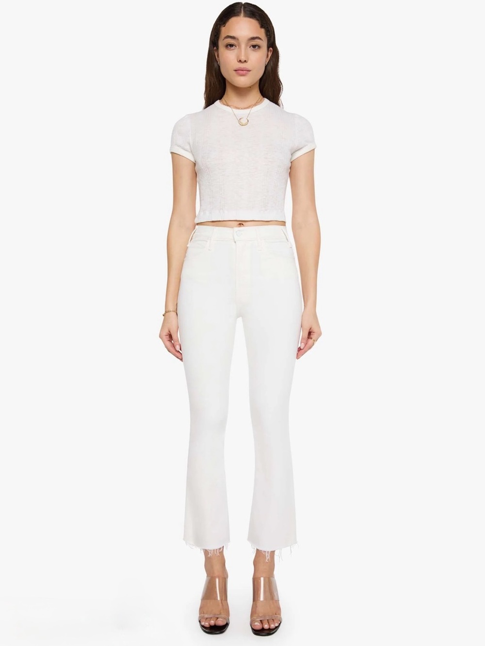 Mother The Hustler Ankle Fray Jeans Fairest of Them All